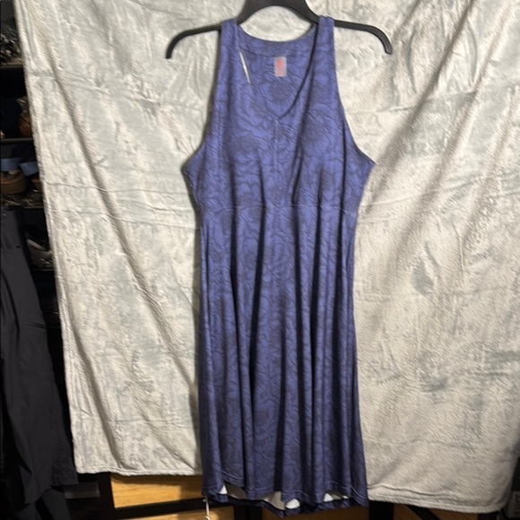 Krimson Klover Piper Dress XL Blue Patterned NWT long midi peonie dusk pockets - Picture 1 of 16